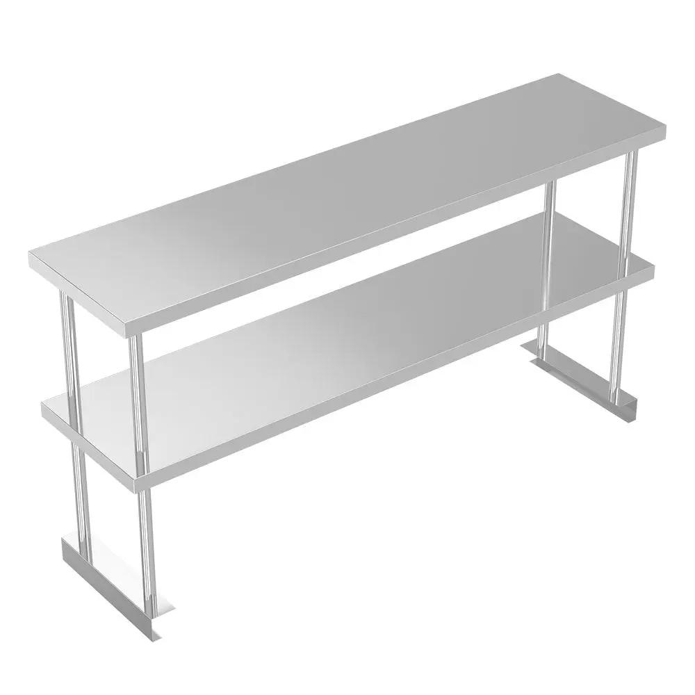 Kitchen Prep Table Over Shelf Single Double Tier Overshelf - House Comfort