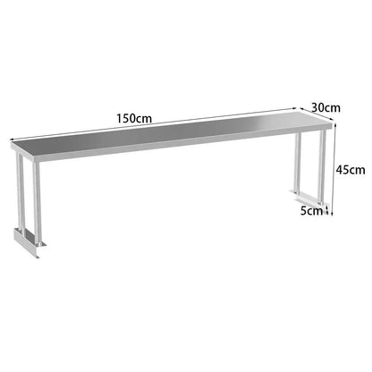 Kitchen Prep Table Over Shelf Single Double Tier Overshelf - House Comfort