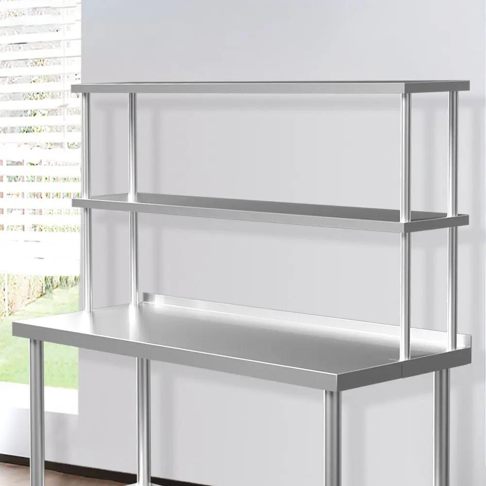 Kitchen Prep Table Over Shelf Single Double Tier Overshelf - House Comfort