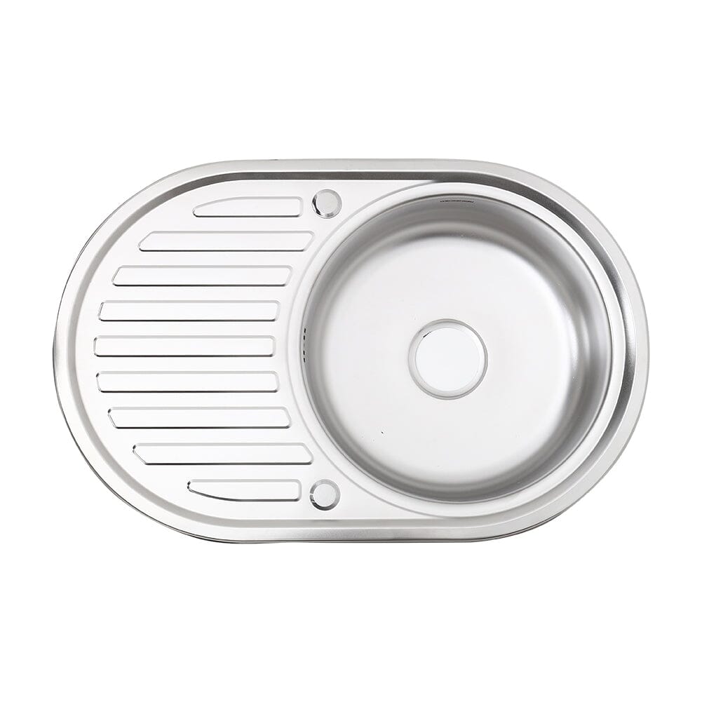 Large Inset Stainless Steel Kitchen Sink - House Comfort