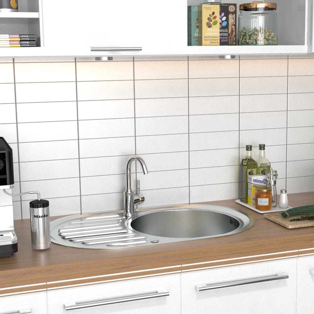 Large Inset Stainless Steel Kitchen Sink - House Comfort