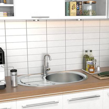 Large Inset Stainless Steel Kitchen Sink - House Comfort