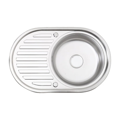 Large Inset Stainless Steel Kitchen Sink - House Comfort