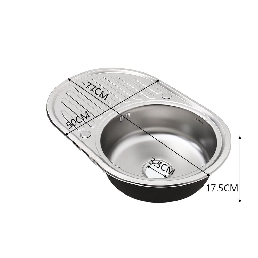 Large Inset Stainless Steel Kitchen Sink - House Comfort