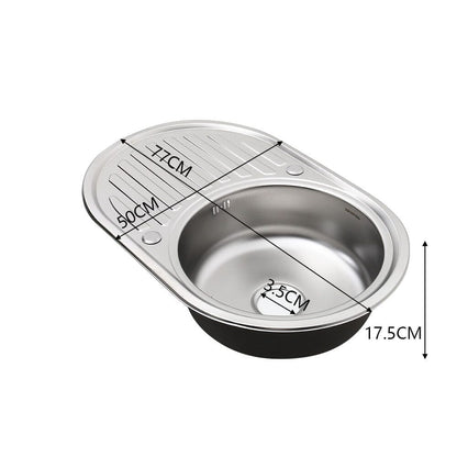 Large Inset Stainless Steel Kitchen Sink - House Comfort