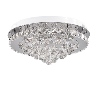LED Ceiling Light Chandelier Lamp with Crystal Droplets - House Comfort