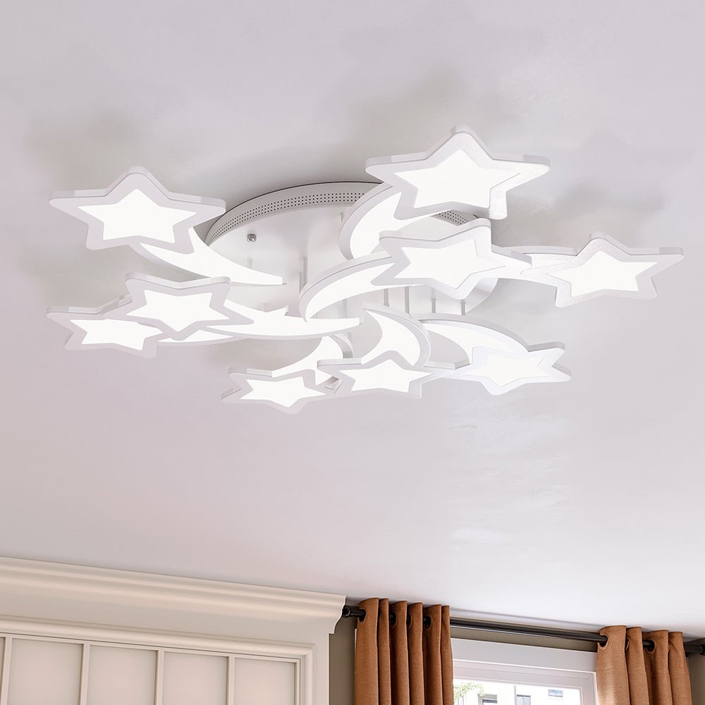 LED Ceiling Light Fixture with Star Lampshades - House Comfort