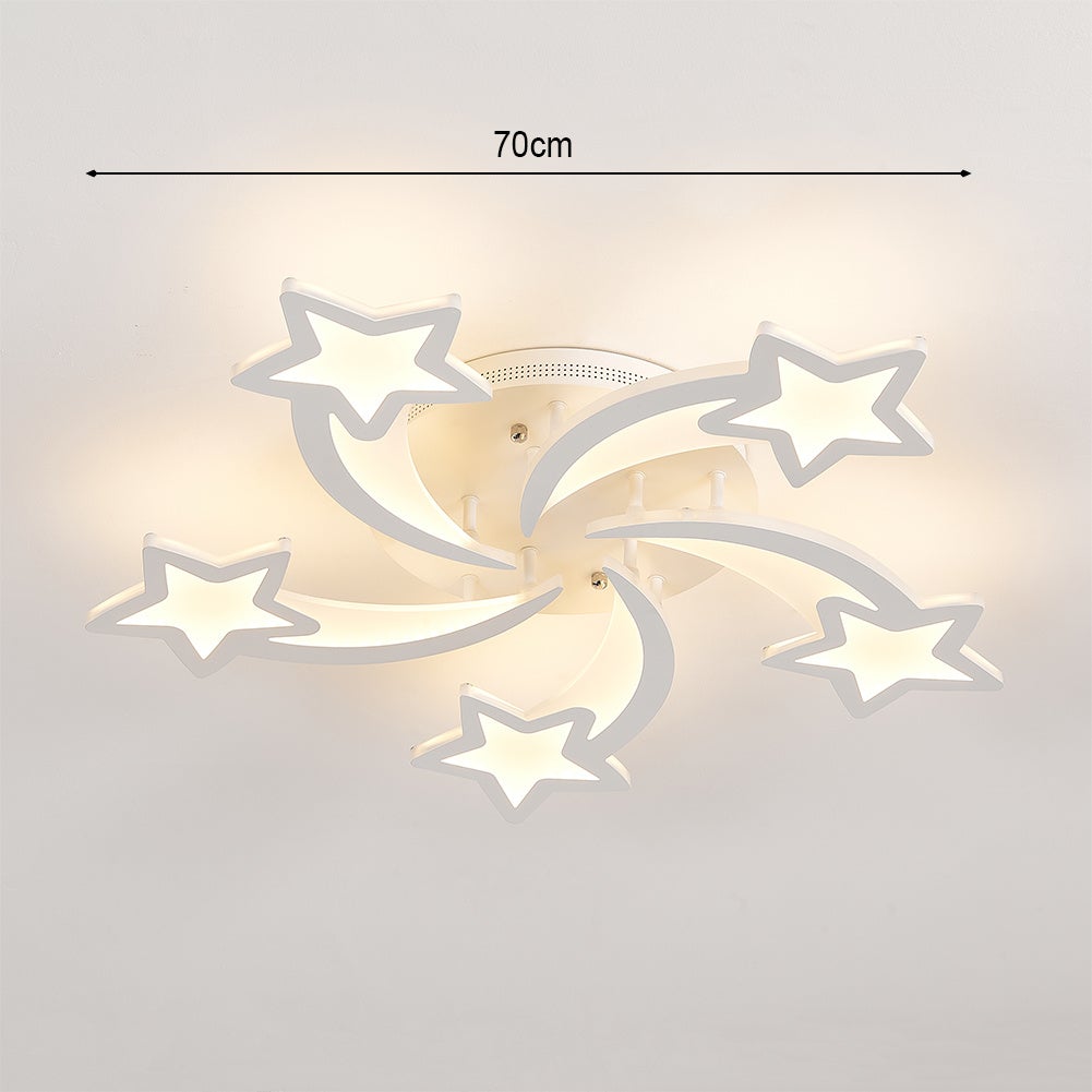 LED Ceiling Light Fixture with Star Lampshades - House Comfort