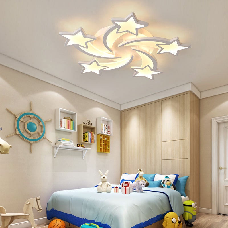 LED Ceiling Light Fixture with Star Lampshades - House Comfort