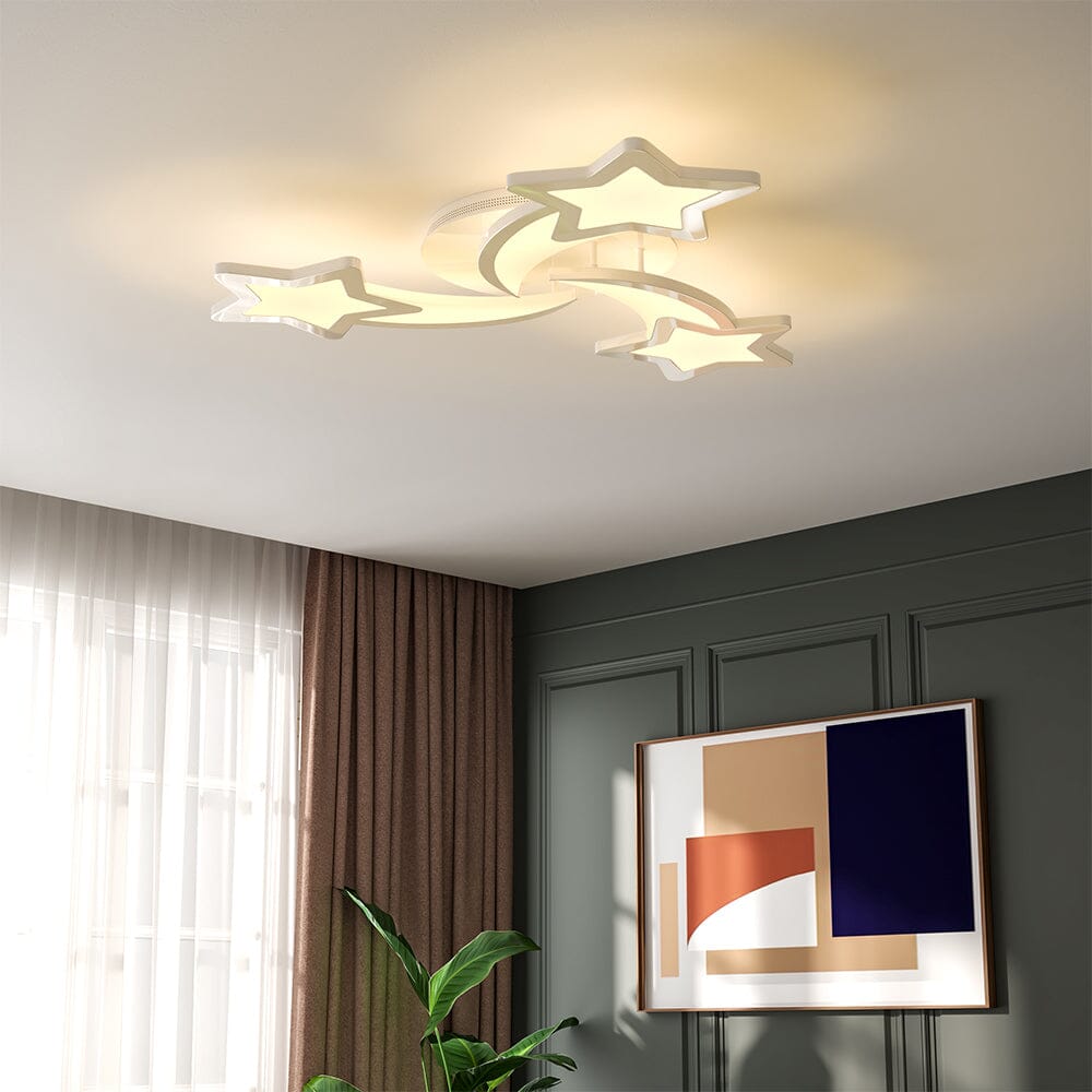 LED Ceiling Light Fixture with Star Lampshades - House Comfort