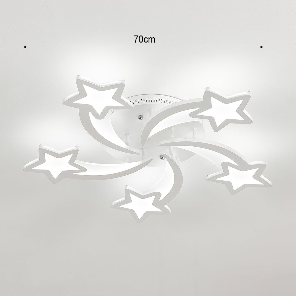 LED Ceiling Light Fixture with Star Lampshades - House Comfort