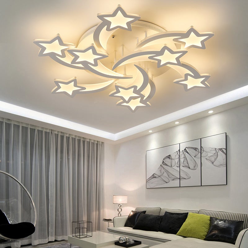 LED Ceiling Light Fixture with Star Lampshades - House Comfort