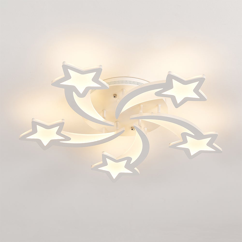LED Ceiling Light Fixture with Star Lampshades - House Comfort