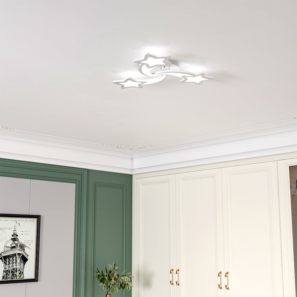 LED Ceiling Light Fixture with Star Lampshades - House Comfort