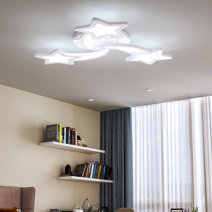 LED Ceiling Light Fixture with Star Lampshades - House Comfort