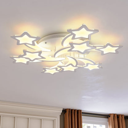 LED Ceiling Light Fixture with Star Lampshades - House Comfort