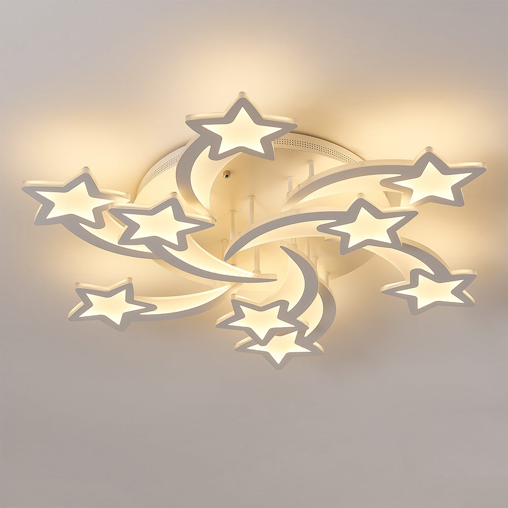 LED Ceiling Light Fixture with Star Lampshades - House Comfort
