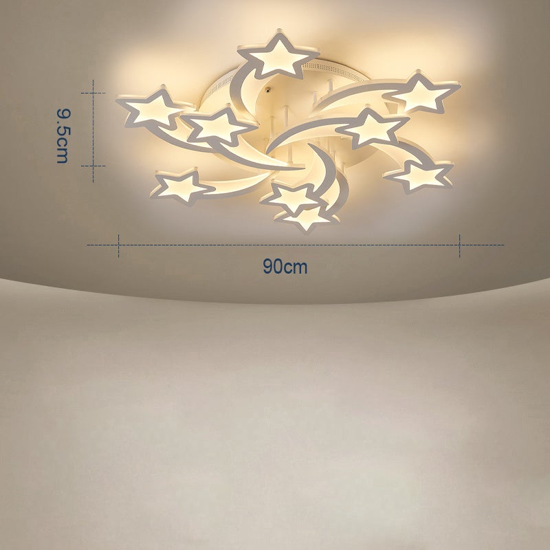 LED Ceiling Light Fixture with Star Lampshades - House Comfort