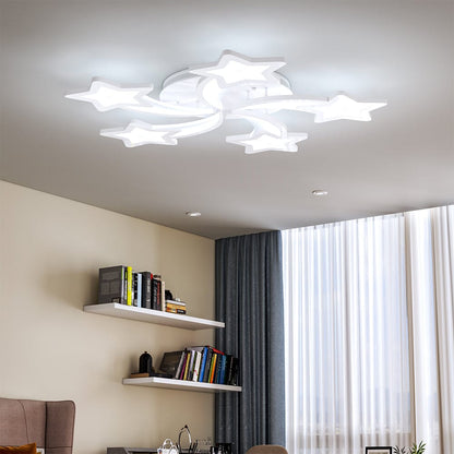LED Ceiling Light Fixture with Star Lampshades - House Comfort