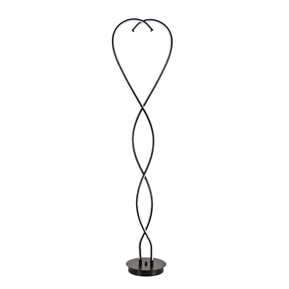 LED Floor Lamp Creative Standing Lamp with 2 Swirling Tubes - House Comfort