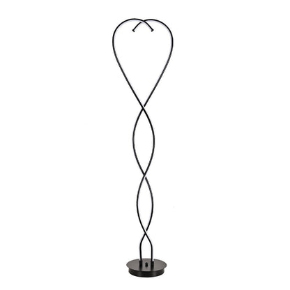 LED Floor Lamp Creative Standing Lamp with 2 Swirling Tubes - House Comfort