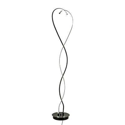 LED Floor Lamp Creative Standing Lamp with 2 Swirling Tubes - House Comfort
