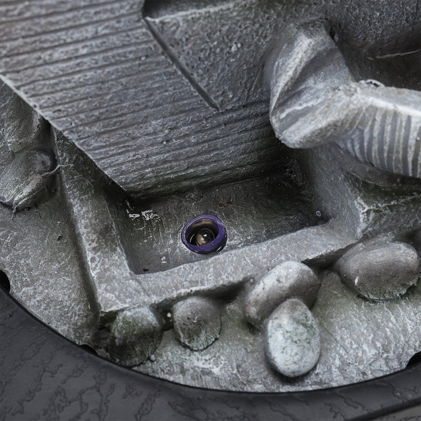 LED Light Cascade Tabletop Fountain Relaxing Water Feature for Relaxation and Meditation Soothing Waterfall Design - House Comfort