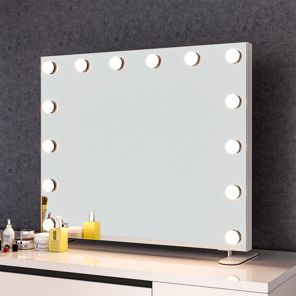 LED Lighted Vanity Mirror with 14 Bulbs for Dressing Room and Bedroom - House Comfort