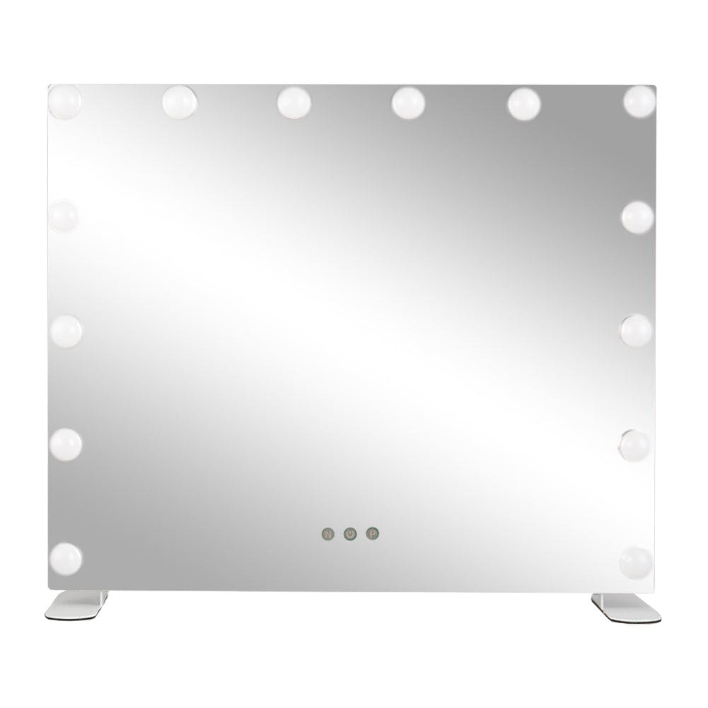 LED Lighted Vanity Mirror with 14 Bulbs for Dressing Room and Bedroom - House Comfort