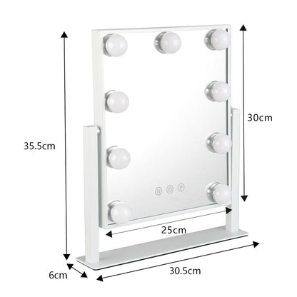 LED Lighted Vanity Mirror with 14 Bulbs for Dressing Room and Bedroom - House Comfort