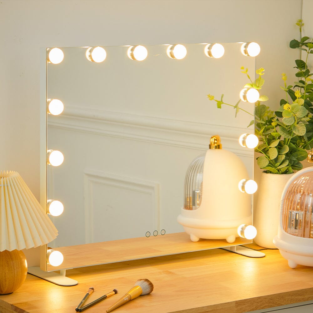 LED Lighted Vanity Mirror with 14 Bulbs for Dressing Room and Bedroom - House Comfort