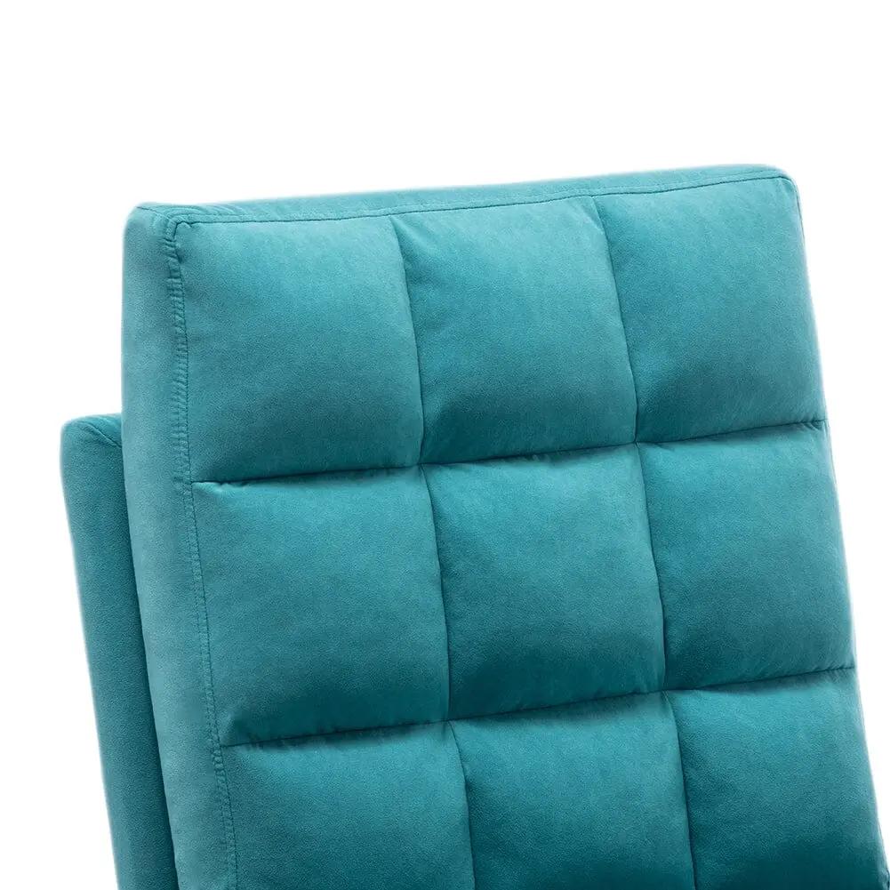 Leisure Recliner Armchair and Ottoman Set with Footstool Metal Legs - House Comfort