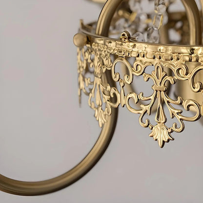 Lightsin 4 - Lights Candle Shape Pendant Light Fixtures with Transparent Crystal - House Comfort