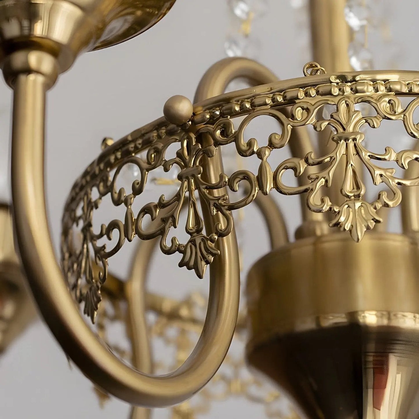 Lightsin 4 - Lights Candle Shape Pendant Light Fixtures with Transparent Crystal - House Comfort