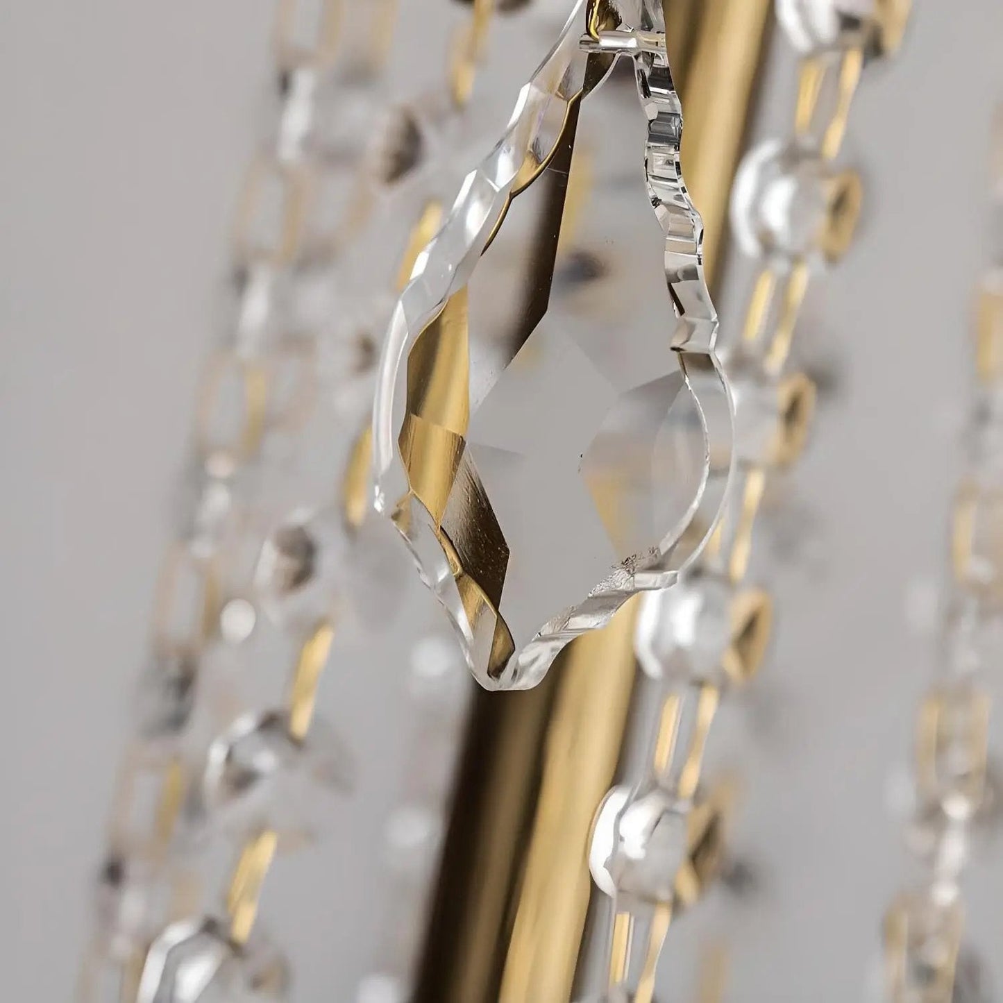 Lightsin 4 - Lights Candle Shape Pendant Light Fixtures with Transparent Crystal - House Comfort