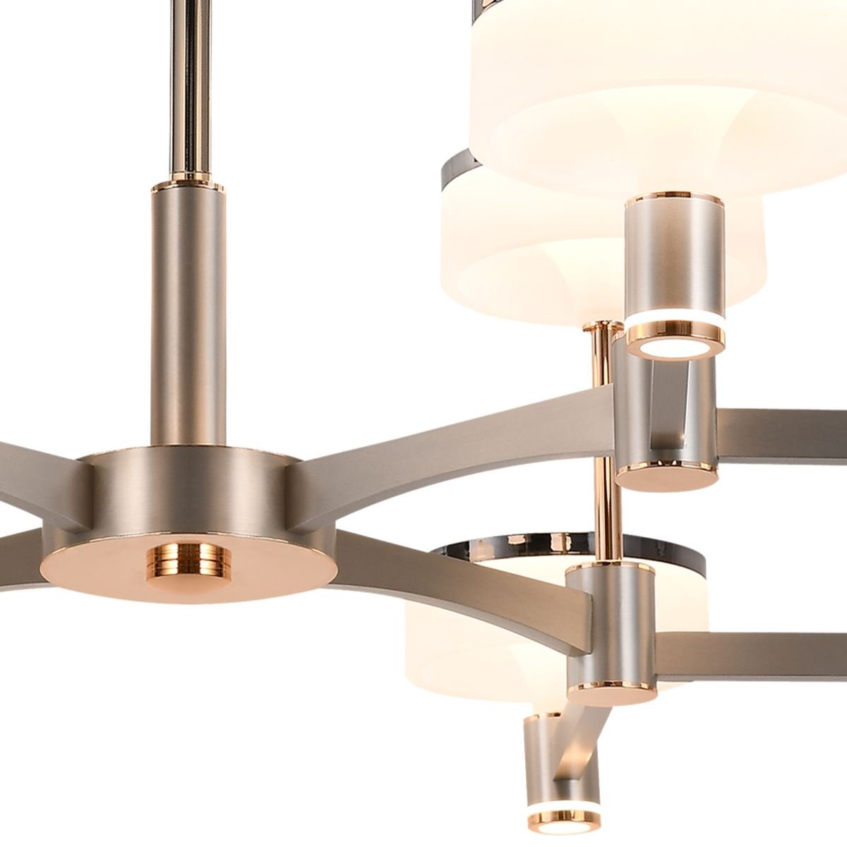 Lightsin Aluminum Acrylic Chandelier with Three - Color Changing - House Comfort