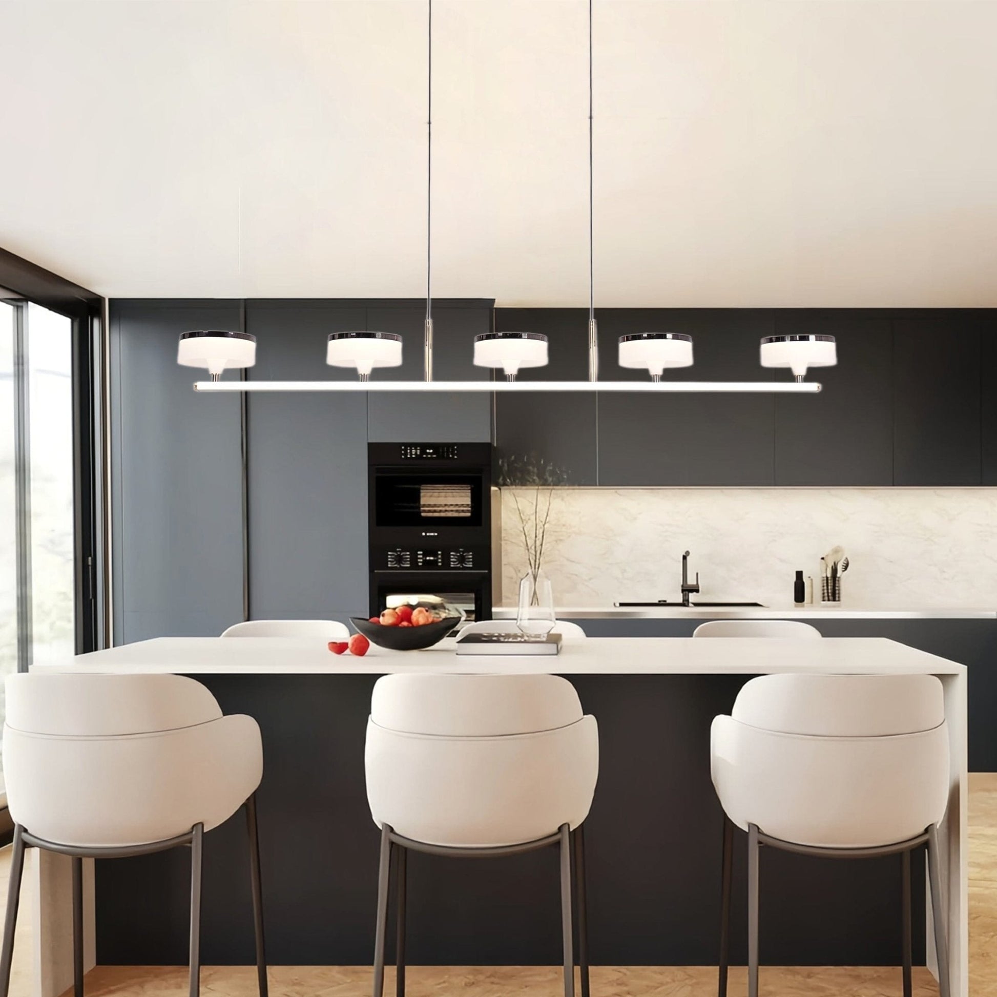 Lightsin Aluminum Acrylic Chandelier with Three - Color Changing - House Comfort