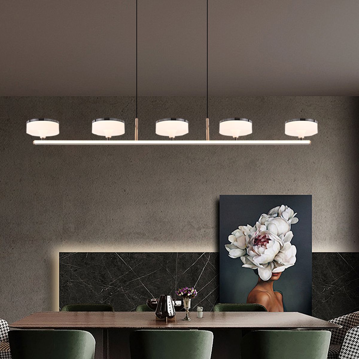 Lightsin Aluminum Acrylic Chandelier with Three - Color Changing - House Comfort