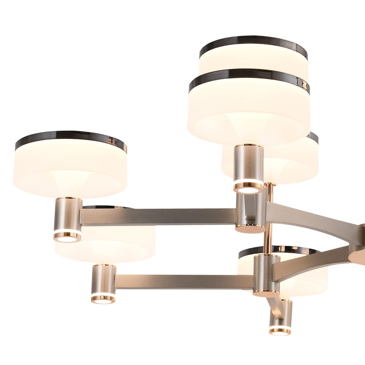 Lightsin Aluminum Acrylic Chandelier with Three - Color Changing - House Comfort