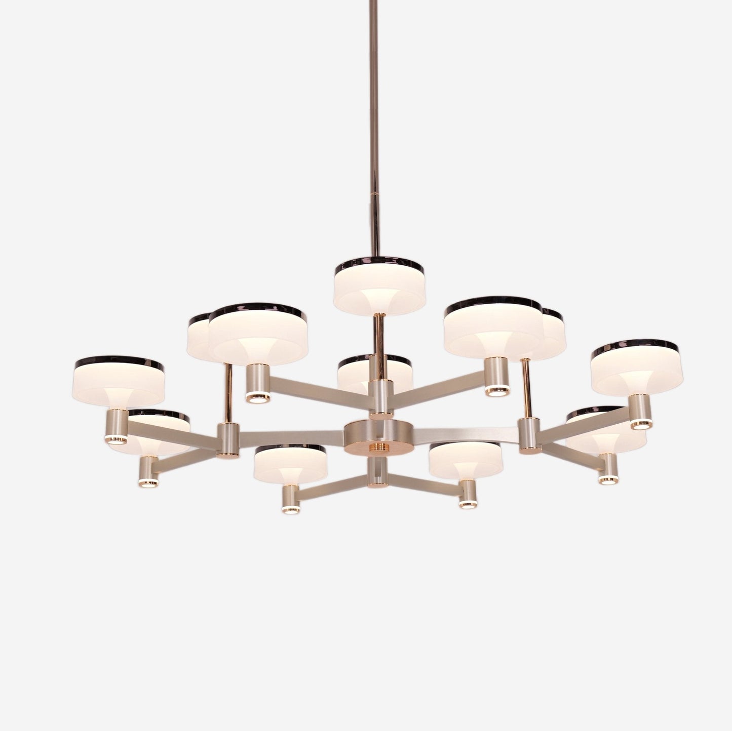 Lightsin Aluminum Acrylic Chandelier with Three - Color Changing - House Comfort