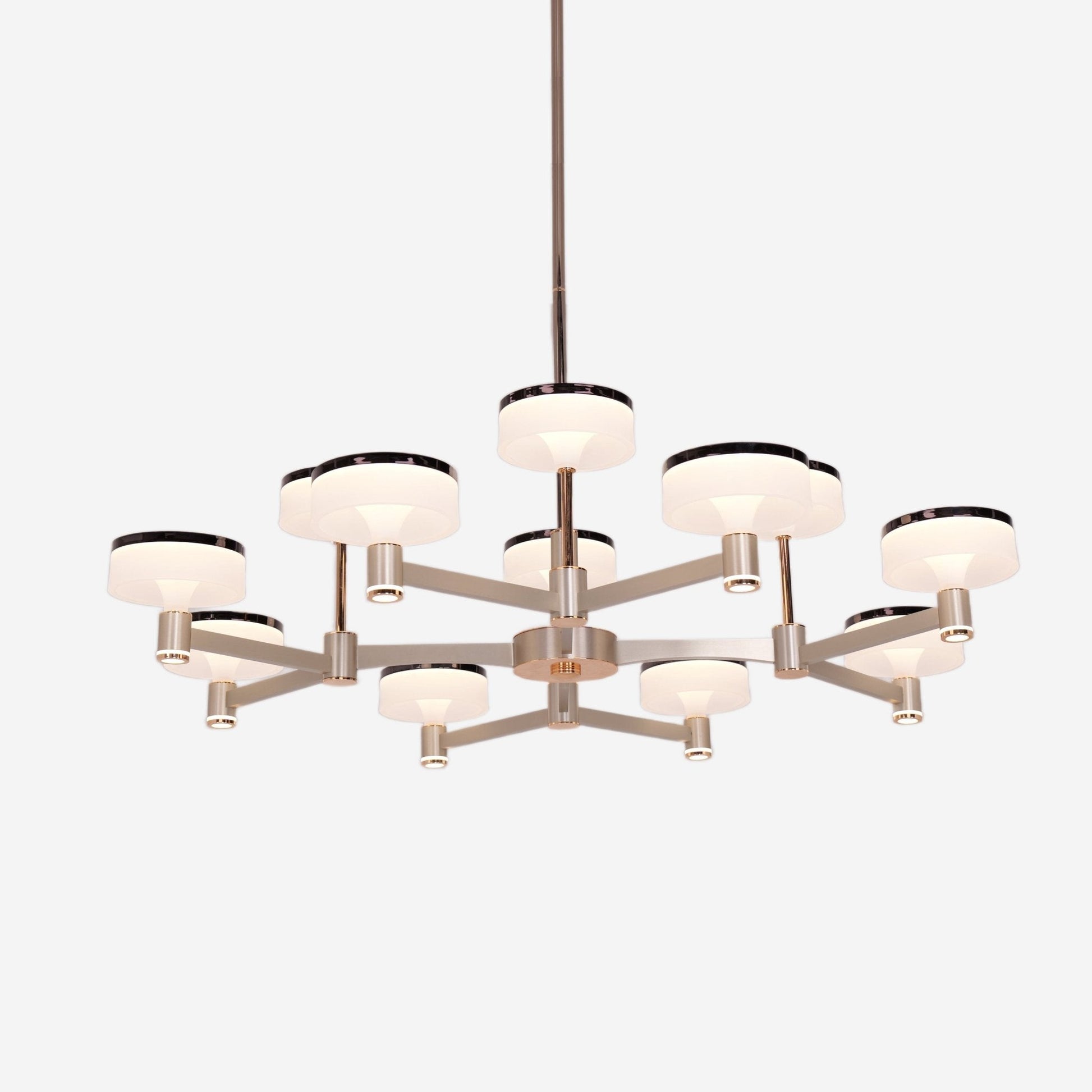 Lightsin Aluminum Acrylic Chandelier with Three - Color Changing - House Comfort