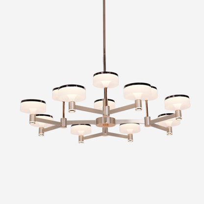 Lightsin Aluminum Acrylic Chandelier with Three - Color Changing - House Comfort