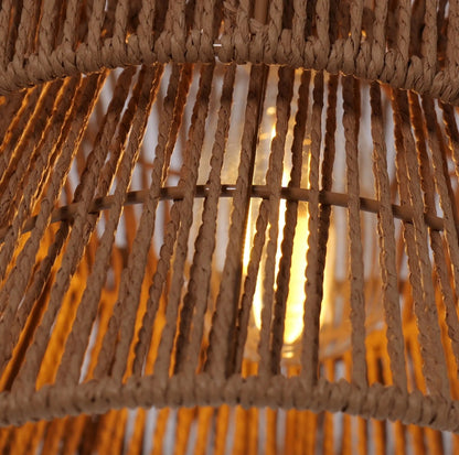 Lightsin Artisanal Handwoven Eco - Friendly Circular Pendant Light - House Comfort