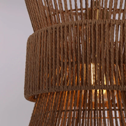 Lightsin Artisanal Handwoven Eco - Friendly Circular Pendant Light - House Comfort