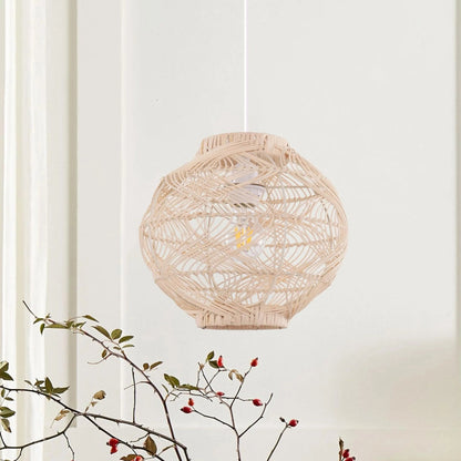 Lightsin Artisanal Rattan Pendant Light for Warm Interiors - House Comfort