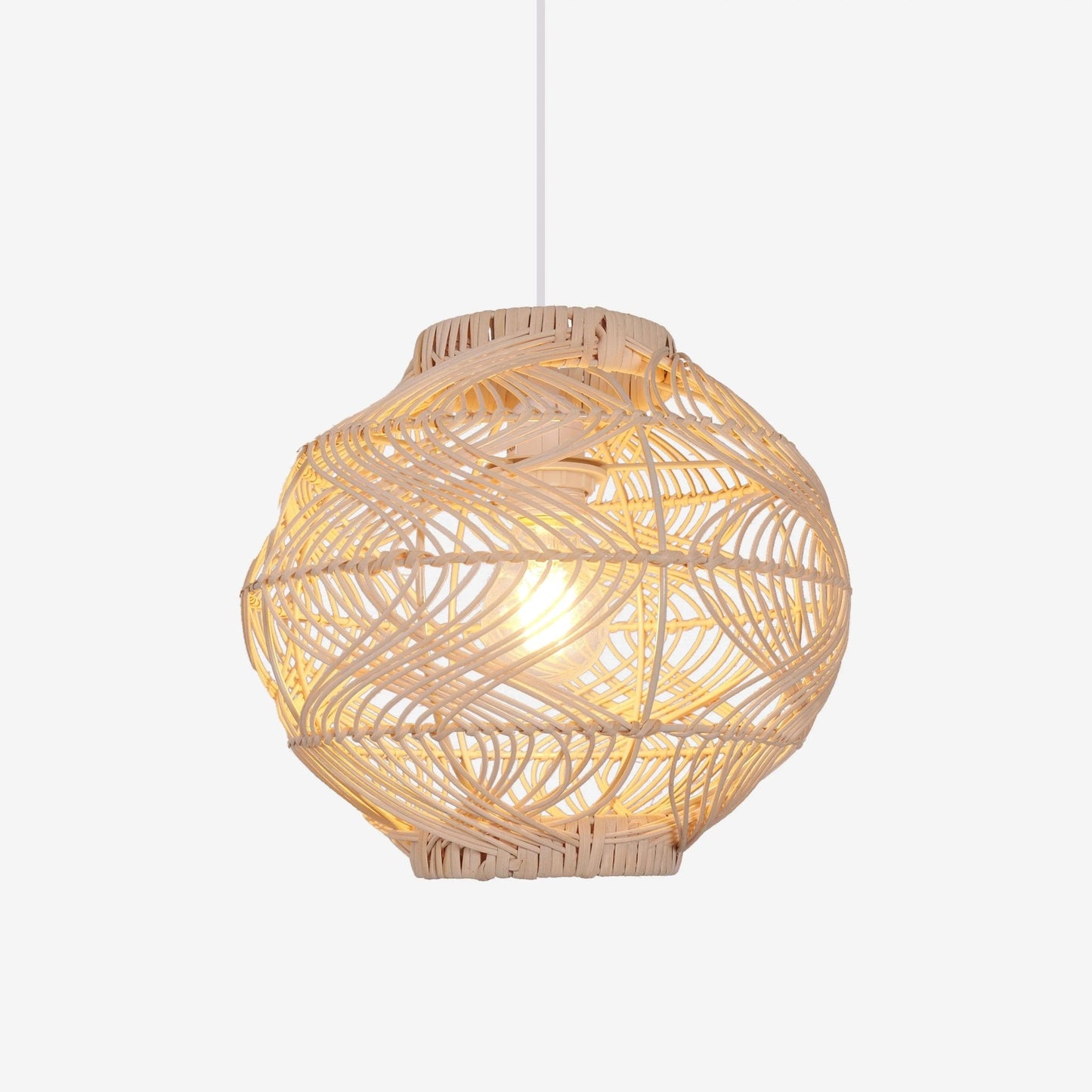 Lightsin Artisanal Rattan Pendant Light for Warm Interiors - House Comfort