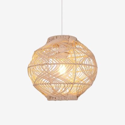 Lightsin Artisanal Rattan Pendant Light for Warm Interiors - House Comfort