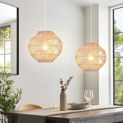 Lightsin Artisanal Rattan Pendant Light for Warm Interiors - House Comfort
