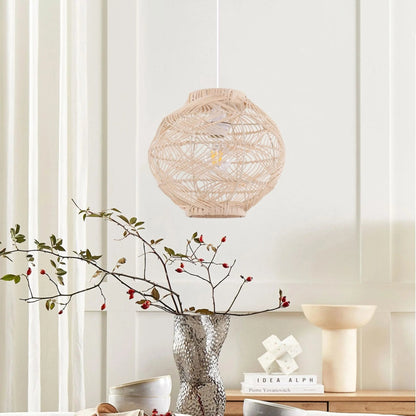 Lightsin Artisanal Rattan Pendant Light for Warm Interiors - House Comfort