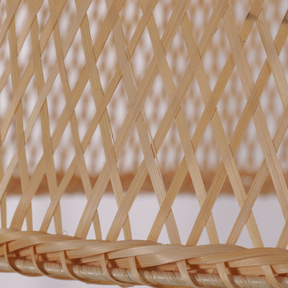 Lightsin Bamboo Dome Pendant Light – Handwoven Ceiling Lighting for Living Room & Kitchen - House Comfort